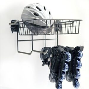Organized Living Activity Organizer Skate Rack with Basket