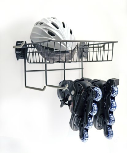 Organized Living Activity Organizer Skate Rack with Basket