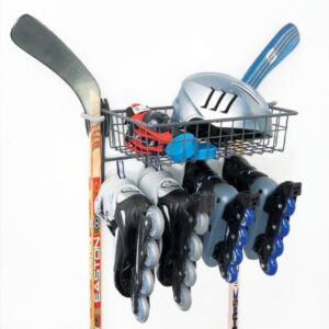 Organized Living Activity Organizer Skate Rack with Basket