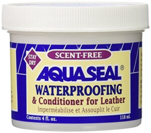 aqua seal aquaseal leather waterproof cream, 4-ounce