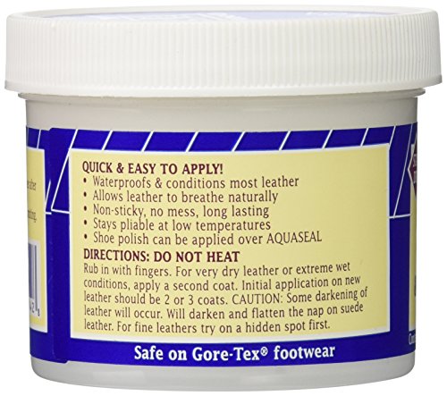 AQUA SEAL Aquaseal Leather Waterproof Cream, 4-Ounce