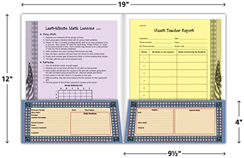 Teacher Created Resources Substitute Teacher Pocket Folder from Susan Winget (4836)