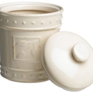 Signature Housewares Sorrento Collection Canisters, Ivory Antiqued Finish, Set of 3