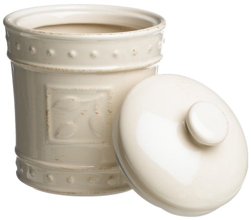 Signature Housewares Sorrento Collection Canisters, Ivory Antiqued Finish, Set of 3