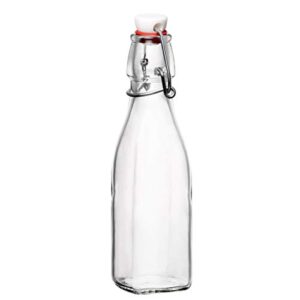 bormioli rocco occo swing bottle, 8.5 oz, 1 count (pack of 1), clear