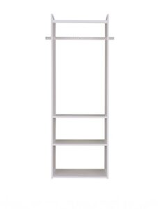 easy track hanging tower kit closet storage, 72 inch, white