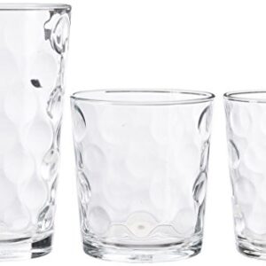 Home Essentials 12-Piece Galaxy Glassware Set