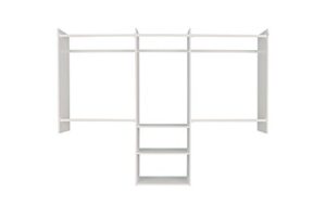 easy track 4′-8′ deluxe starter kit closet storage, 4, white