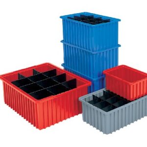 Akro-Mils 41166 6 Pack Plastic Divider for Akro-Grid Slotted Stackable Dividable Storage Tote Container Box, Compatible with 33166, Short Divider