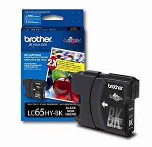 brother lc65hybk high-yield -ink cartridge, 900 page-yield, black