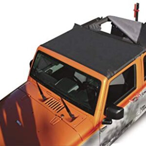 Rampage Combo Brief/Soft Top | Vinyl, Black Diamond Color | 94835 | Fits 2010 - 2012 Jeep Wrangler JK 2-Door