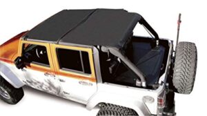 rampage combo brief/soft top | vinyl, black diamond color | 94835 | fits 2010 – 2012 jeep wrangler jk 2-door