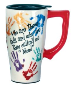 spoontiques who are these kids travel mug
