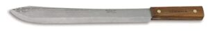 ontario 7113 7-14″ butcher knife, oak brown