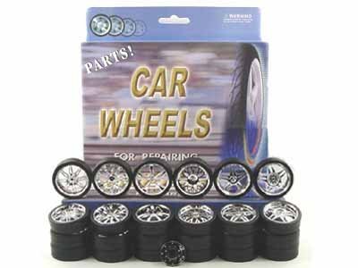 🚗 YMCtoys 1:24 Scale Model Car Replacement Rims Chrome Spokes 6Set 🚘