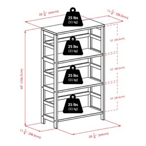 Winsome Wood Leo model name Shelving, Small, Espresso