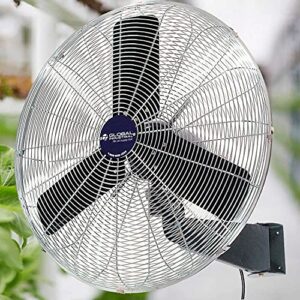 Global Industrial Oscillating Wall Mount Fan, 24" Diameter, 1/4HP, 7525CFM