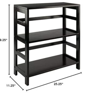 Winsome Wood Leo model name Shelving, Small and Large, Espresso