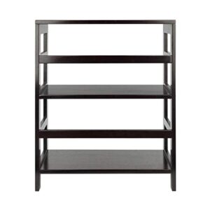 Winsome Wood Leo model name Shelving, Small and Large, Espresso