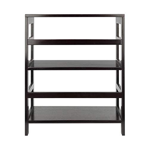 Winsome Wood Leo model name Shelving, Small and Large, Espresso