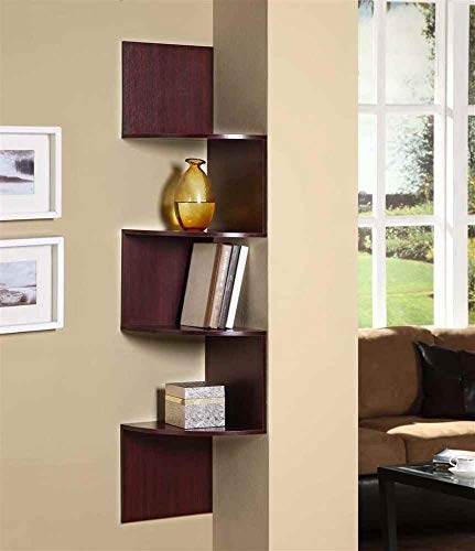 4D Concepts Hanging Corner Storage, Cherry