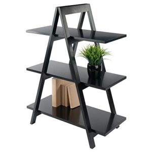 Winsome Wood Aaron Shelving, Black