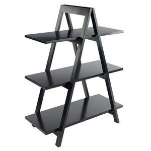 Winsome Wood Aaron Shelving, Black