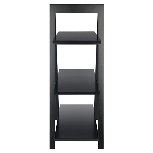 Winsome Wood Aaron Shelving, Black