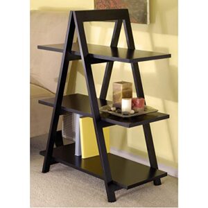 Winsome Wood Aaron Shelving, Black