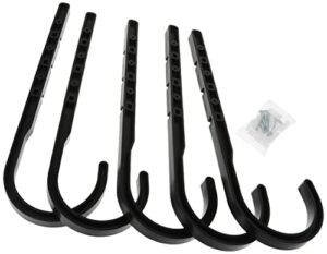 big horn 11748pk 4-inch j hooks, 5-pack