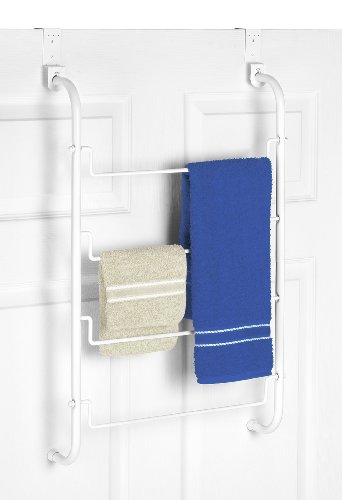 Whitmor Over The Door, White Towel Rack, Medium