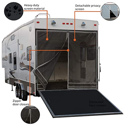 Classic Accessories Over Drive Toy Hauler Screen, Rear Opening 90.5"H, Compatible with Steel Frames