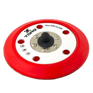 Torq BUFLC201 R5 Dual-Action Backing Plate with Hyper Flex Technology, Red (5 Inch)