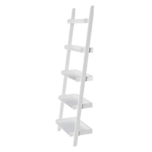 International Concepts 5 Tier Leaning Shelf, White