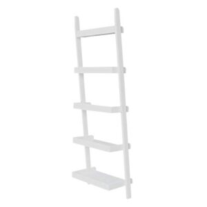 International Concepts 5 Tier Leaning Shelf, White