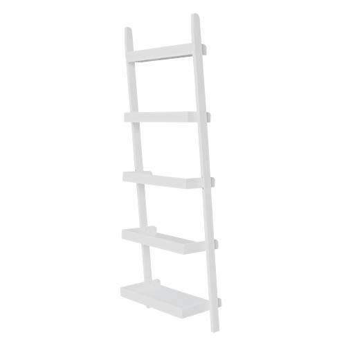 International Concepts 5 Tier Leaning Shelf, White