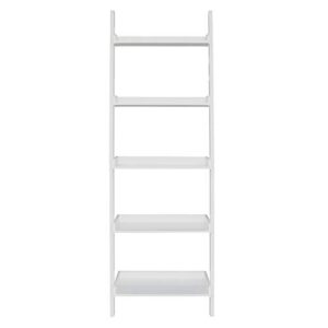 International Concepts 5 Tier Leaning Shelf, White