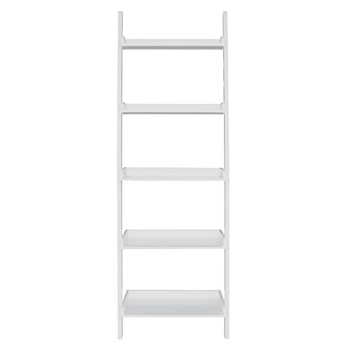 International Concepts 5 Tier Leaning Shelf, White