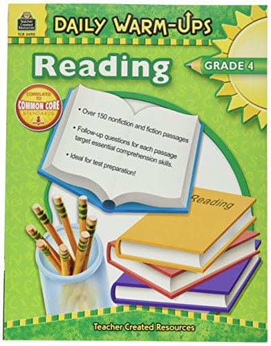 Teacher Created Resources Daily Warm-Ups: Reading Book, Grade 4, 176 (3490)