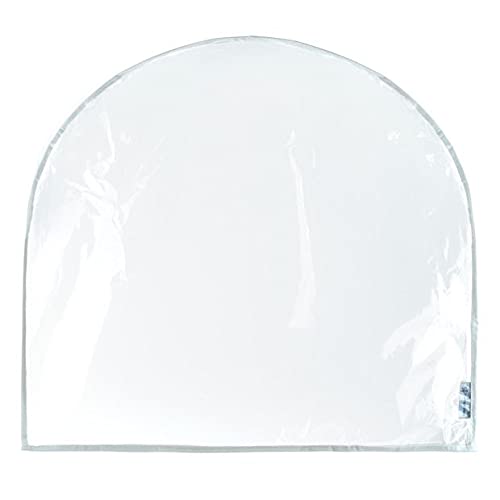 HANGERWORLD Shoulder Covers with Gusset 24" x 21.5" Large Clear Plastic Clothes Protector (5 Pack)