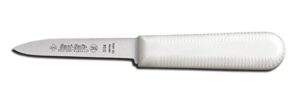 dexter-russell paring knife, cook’s style parer, 3-1/2″ blade. white