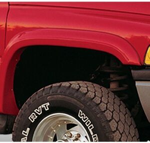 Bushwacker Extend-A-Fender Extended Front Fender Flares | 2-Piece Set, Black, Smooth Finish | 50009-11 | Fits 1994-2001 Dodge Ram 1500; 1994-2002 Ram 2500, 3500