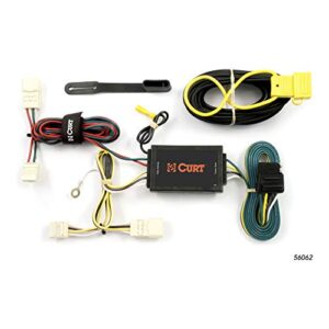 curt 56062 vehicle-side custom 4-pin trailer wiring harness, fits select scion xb