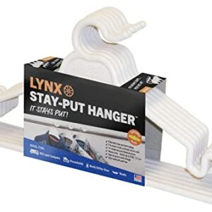 Tri-Lynx 1200W Lynx Stay-Put Hanger (6 pack), White