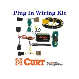 CURT 56058 Vehicle-Side Custom 4-Pin Trailer Wiring Harness, Fits Select Kia Amanti, Optima Sedan black