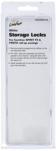 Carefree 901017W White Storage Lock