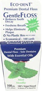 eco-dent gentlefloss premium dental floss, mint menthe, 1 count
