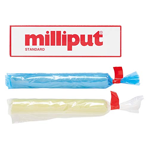 Milliput Standard 2-Part Self Hardening Putty, Yellow/Grey