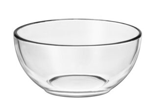 libbey moderno glass cereal bowl in clear, 12 piece set