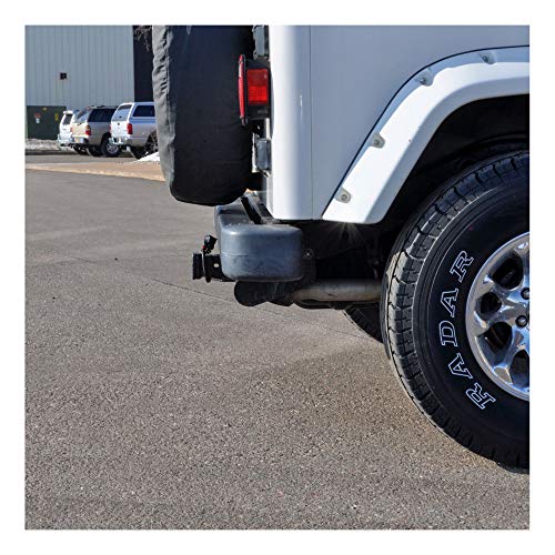 CURT 13430 Class 3 Trailer Hitch, 2-Inch Receiver, Round Tube Frame, Fits Select Jeep Wrangler TJ